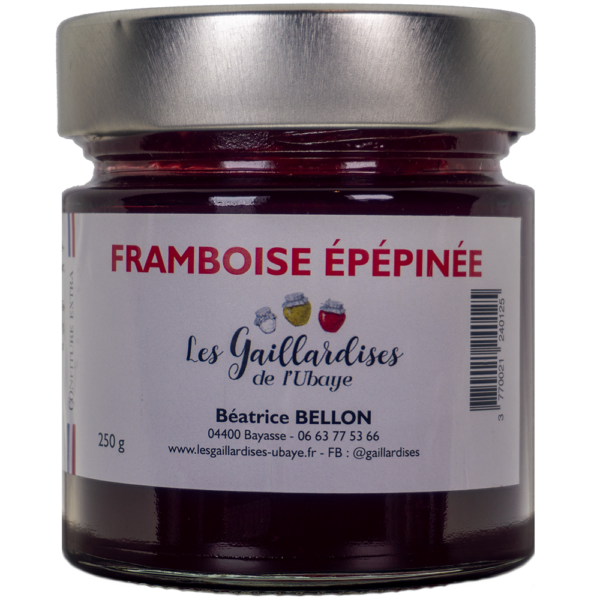 Confiture de framboise épépinée