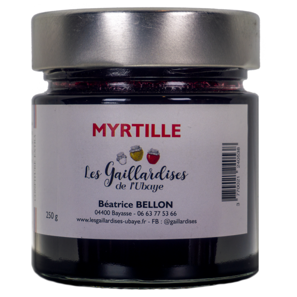 Confiture myrtille sauvage