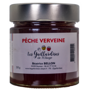 Confiture pêche blanche verveine