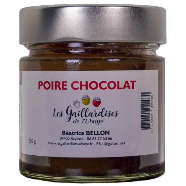 Confiture poire chocolat