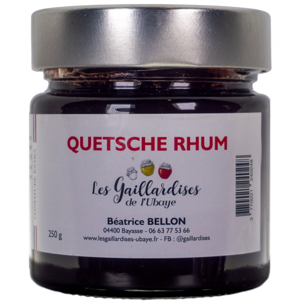 Confiture quetsche rhum