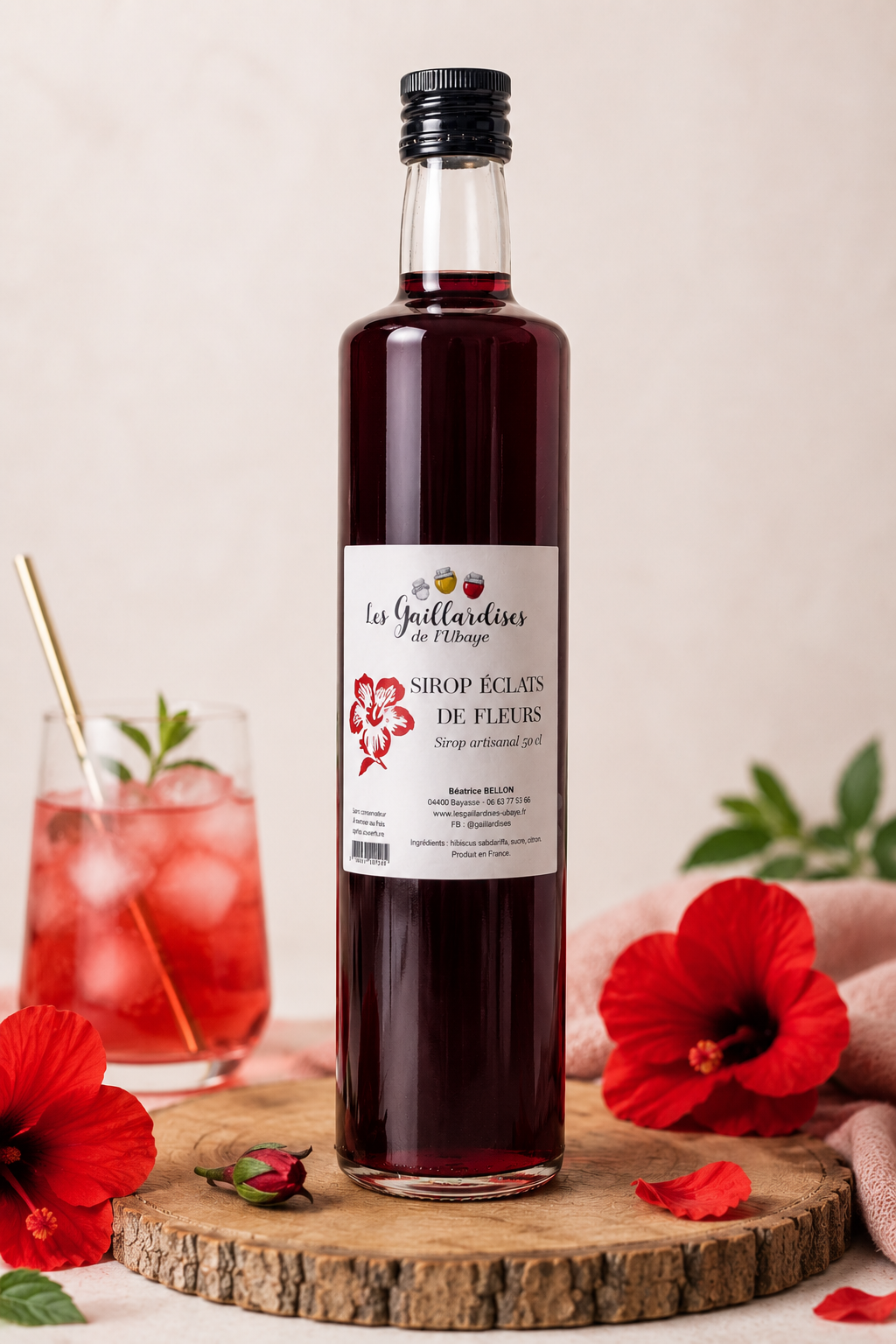 Éclats de Fleurs Sirop d’Hibiscus