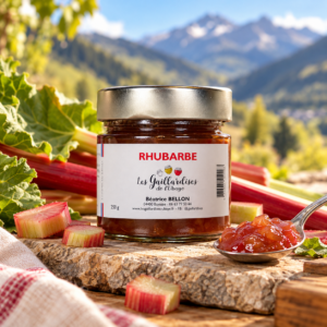 Confiture rhubarbe de l'Ubaye