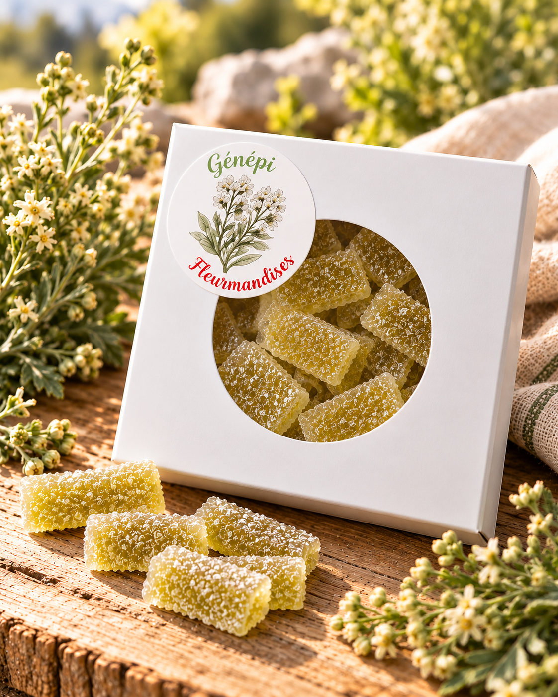 Fleurmandise Génépi – pâte de fleurs artisanale