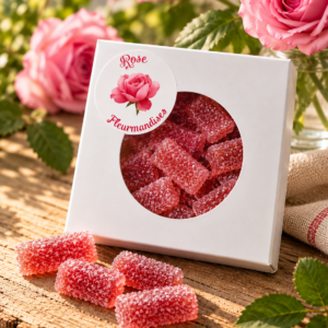 Fleurmandise Rose &ndash; p&acirc;te de fleurs artisanale