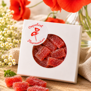 Fleurmandise Coquelicot &ndash; p&acirc;te de fleurs artisanale