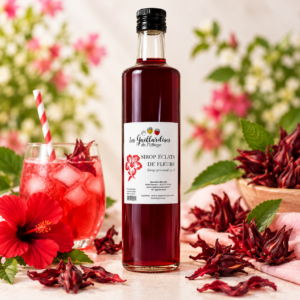 Sirop éclats de Fleurs ,Hibiscus